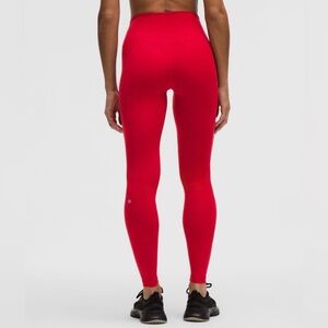 Lululemon Oxford red leggings (28”)